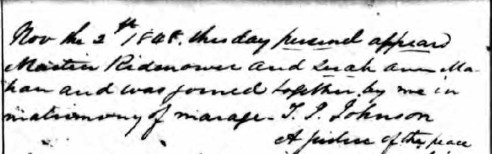 Ridenhour, Martin, Marriage Record, Ancestry.com (2)